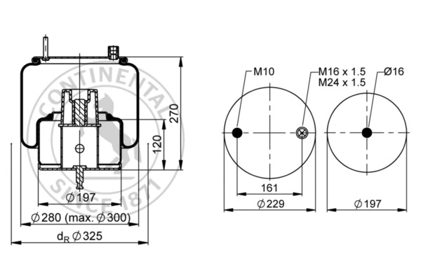 Burduf suspensie pneumatica