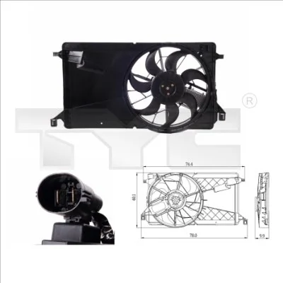Ventilator radiator racire