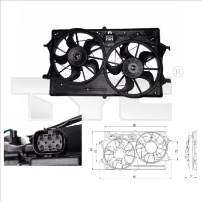 Ventilator radiator racire