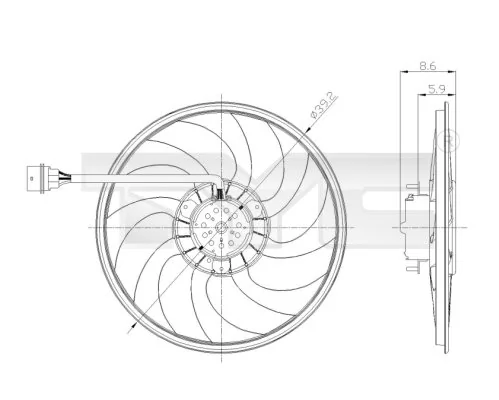 Ventilator radiator racire