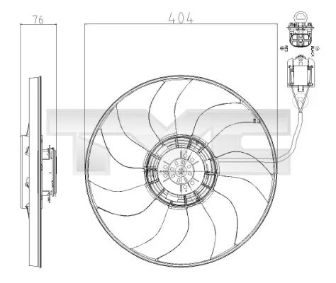 Ventilator, radiator
