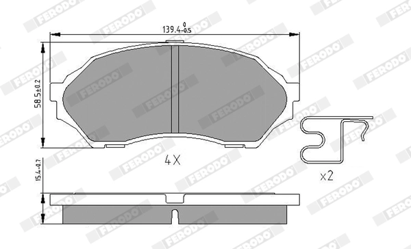 Set placute frana