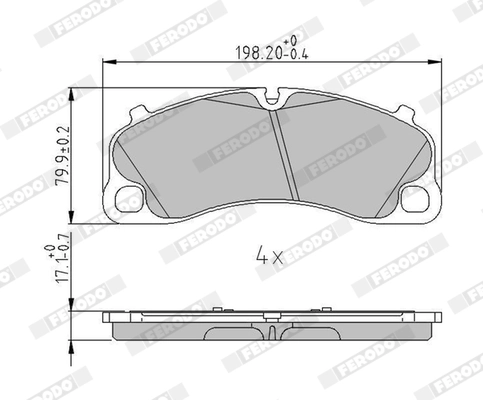 Set placute frana