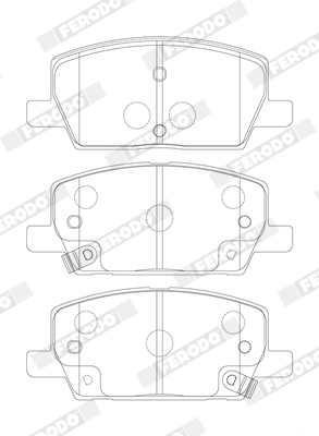 Set placute frana