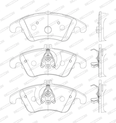 Set placute frana