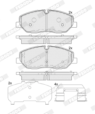 Set placute frana