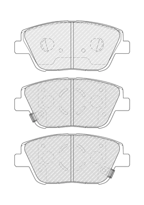 Set placute frana