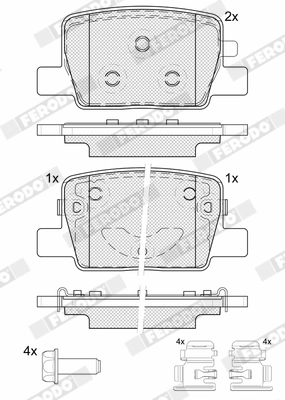 Set placute frana