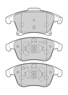 Set placute frana