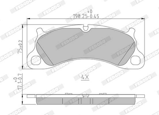 Set placute frana