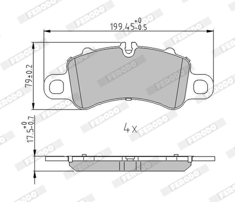 Set placute frana