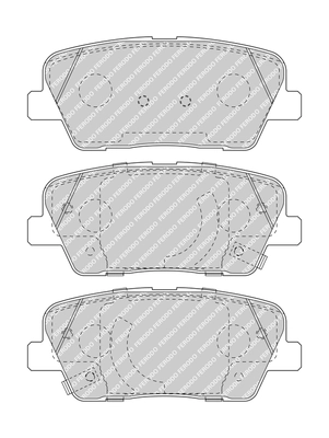 Set placute frana