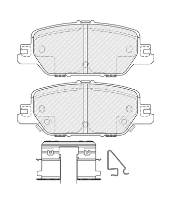 Set placute frana