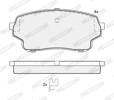 Set placute frana