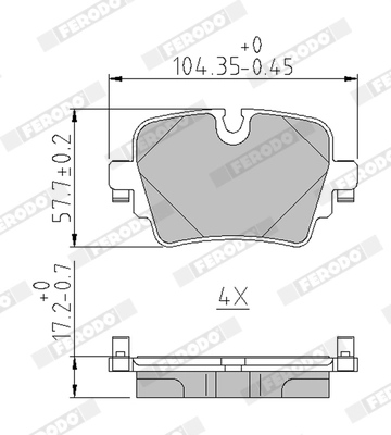 Set placute frana
