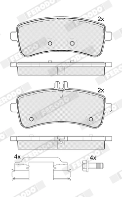 Set placute frana
