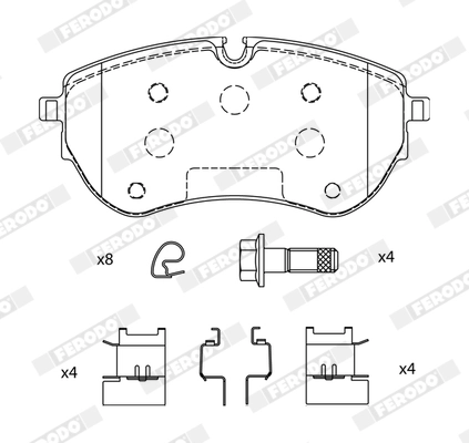 Set placute frana