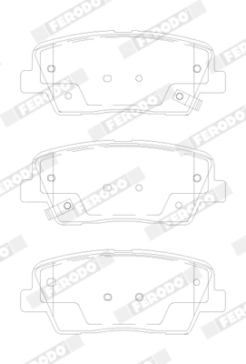 Set placute frana