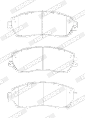 Set placute frana