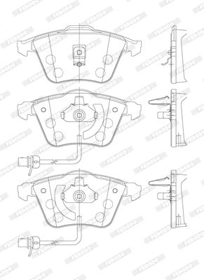 Set placute frana