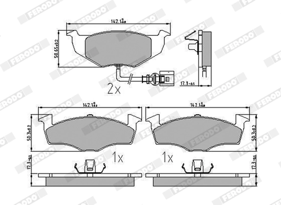 Set placute frana