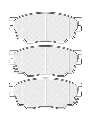 Set placute frana