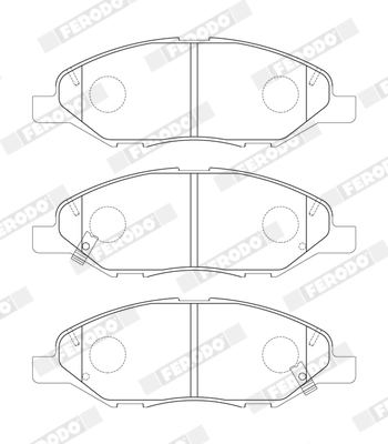Set placute frana