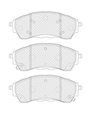 Set placute frana