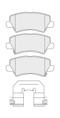 Set placute frana