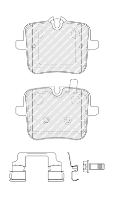Set placute frana