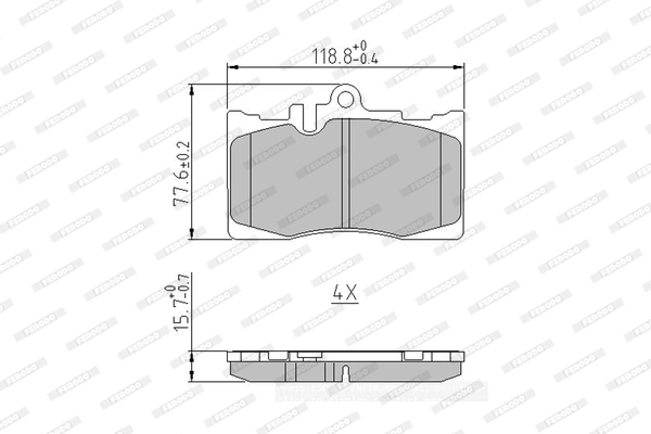 Set placute frana