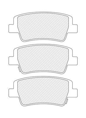 Set placute frana
