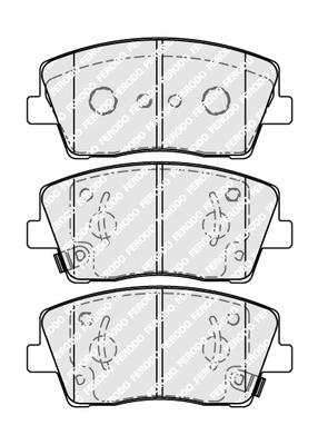 Set placute frana
