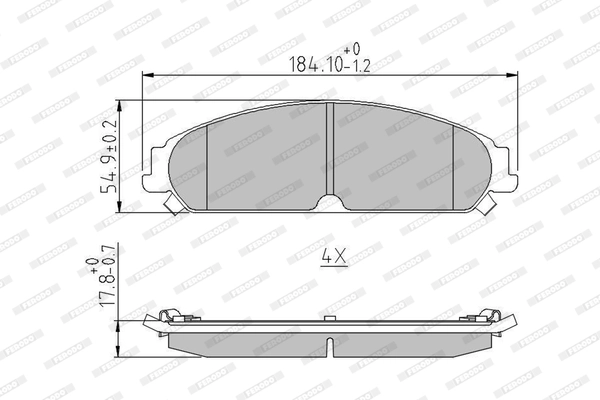 Set placute frana