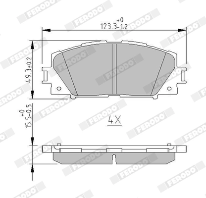 Set placute frana