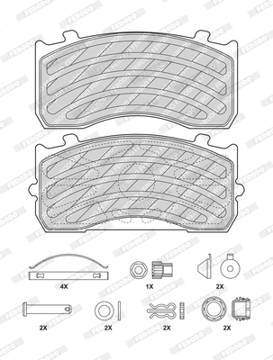 Set placute frana