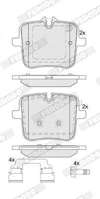 Set placute frana
