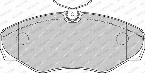 Set placute frana