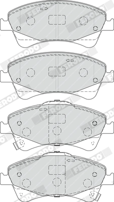 Set placute frana
