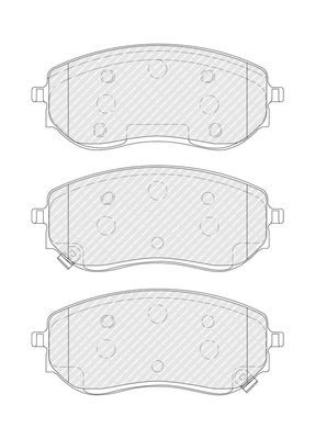 Set placute frana