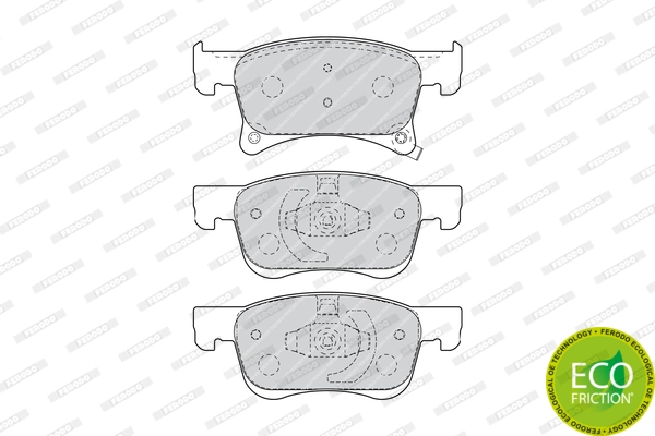 Set placute frana