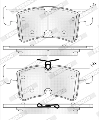 Set placute frana