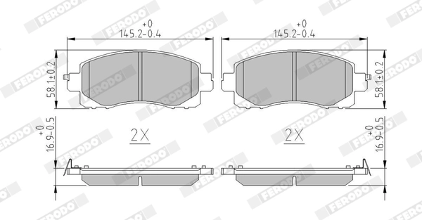 Set placute frana