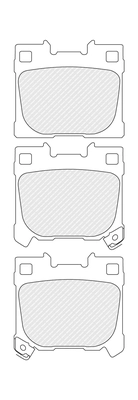 Set placute frana
