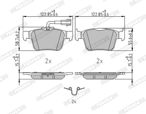 Set placute frana