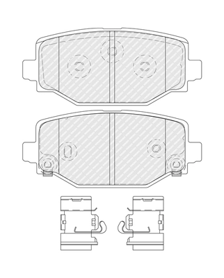 Set placute frana