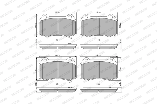 Set placute frana