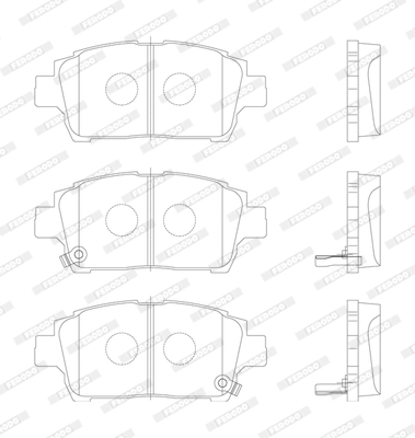 Set placute frana