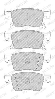 Set placute frana