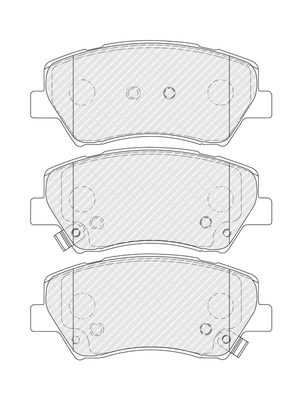 Set placute frana
